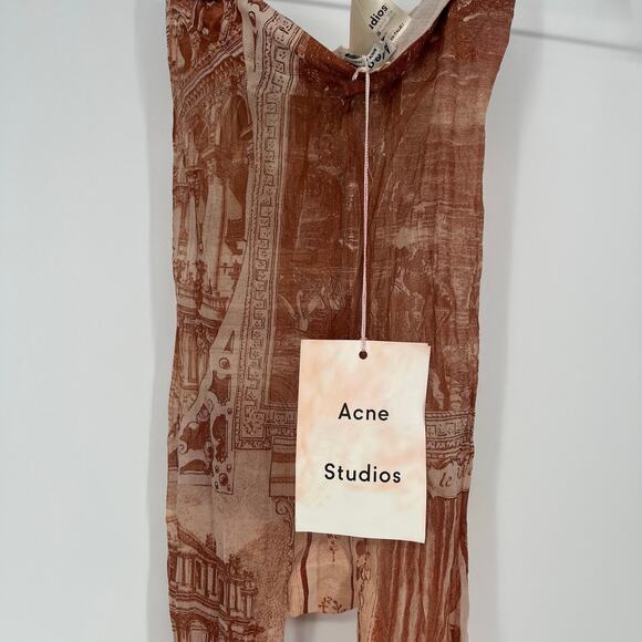 Acne Studios Printed Tights Brown Women's Size XS NWT - Picture 5 of 10